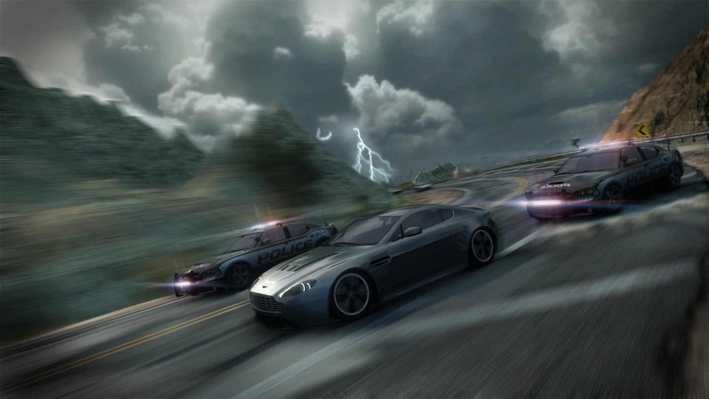 Need for Speed: The RunOft bekommen wir es nicht nur mit der Polizei, sondern auch mit Naturgewalten wie Gewittern zu tun.