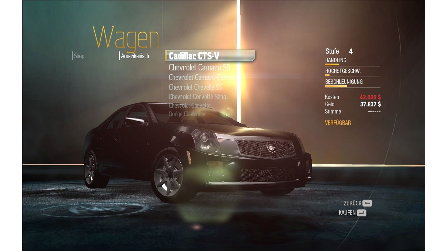 NFS Undercover: Cadillac CTS-V