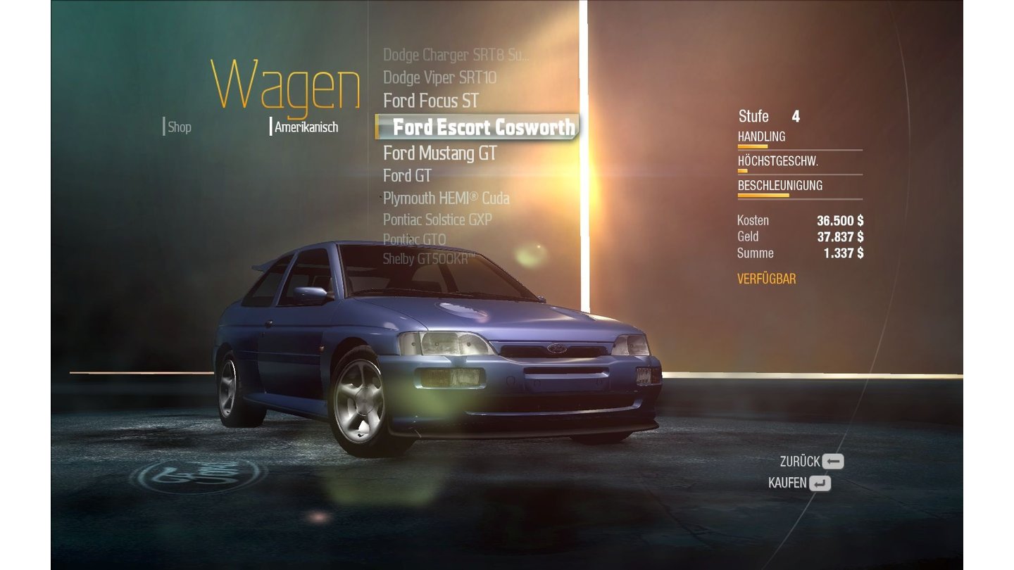 NFS Undercover: Ford Escort Cosworth