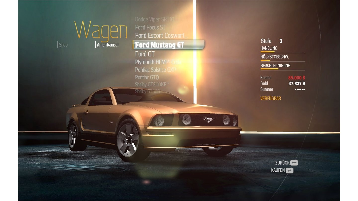 NFS Undercover: Ford Mustang GT