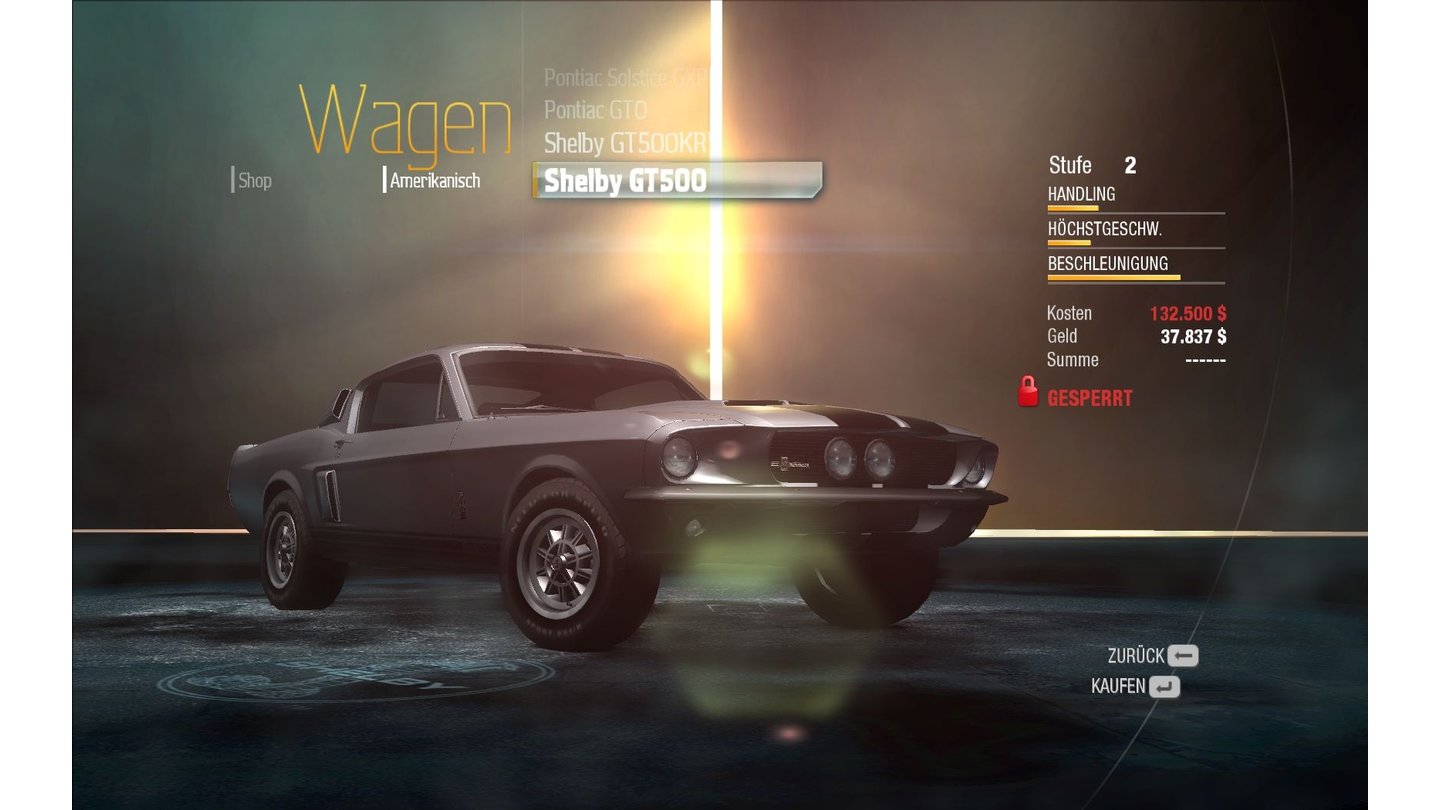 NFS Undercover: Shelby GT500