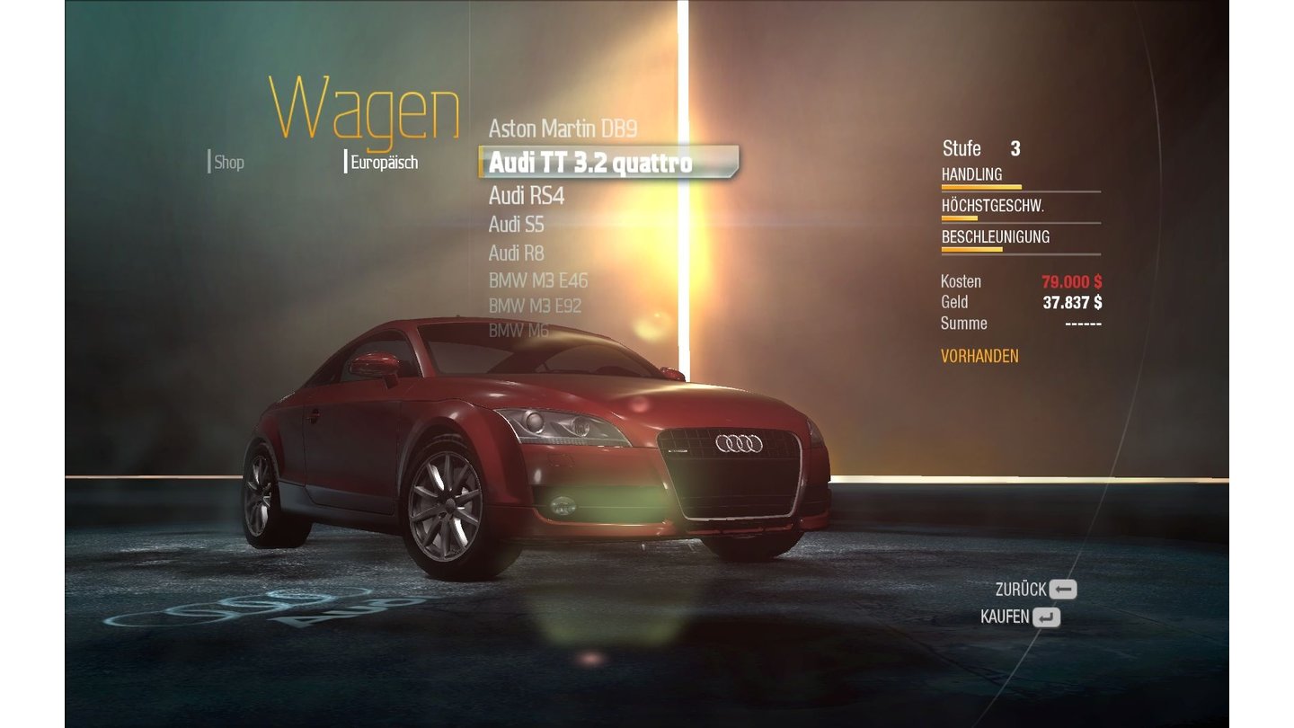 NFS Undercover: Audi TT 3.2 Quatro
