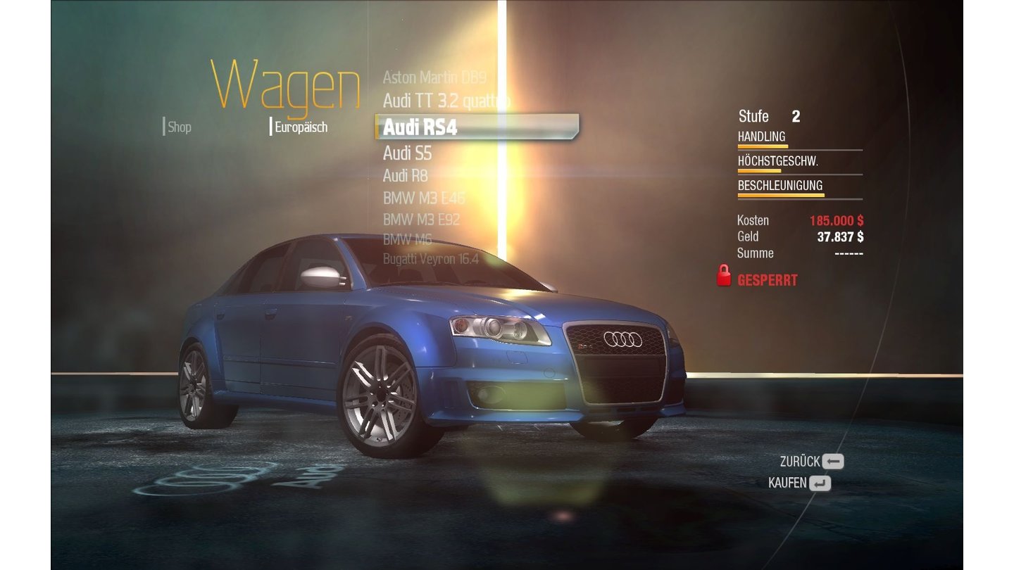 NFS Undercover: Audi RS4