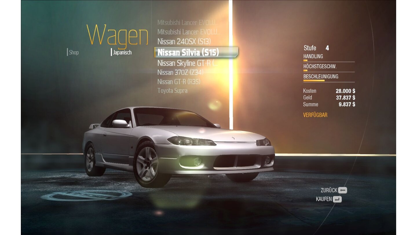 NFS Undercover: Nissan Silvia (S15)