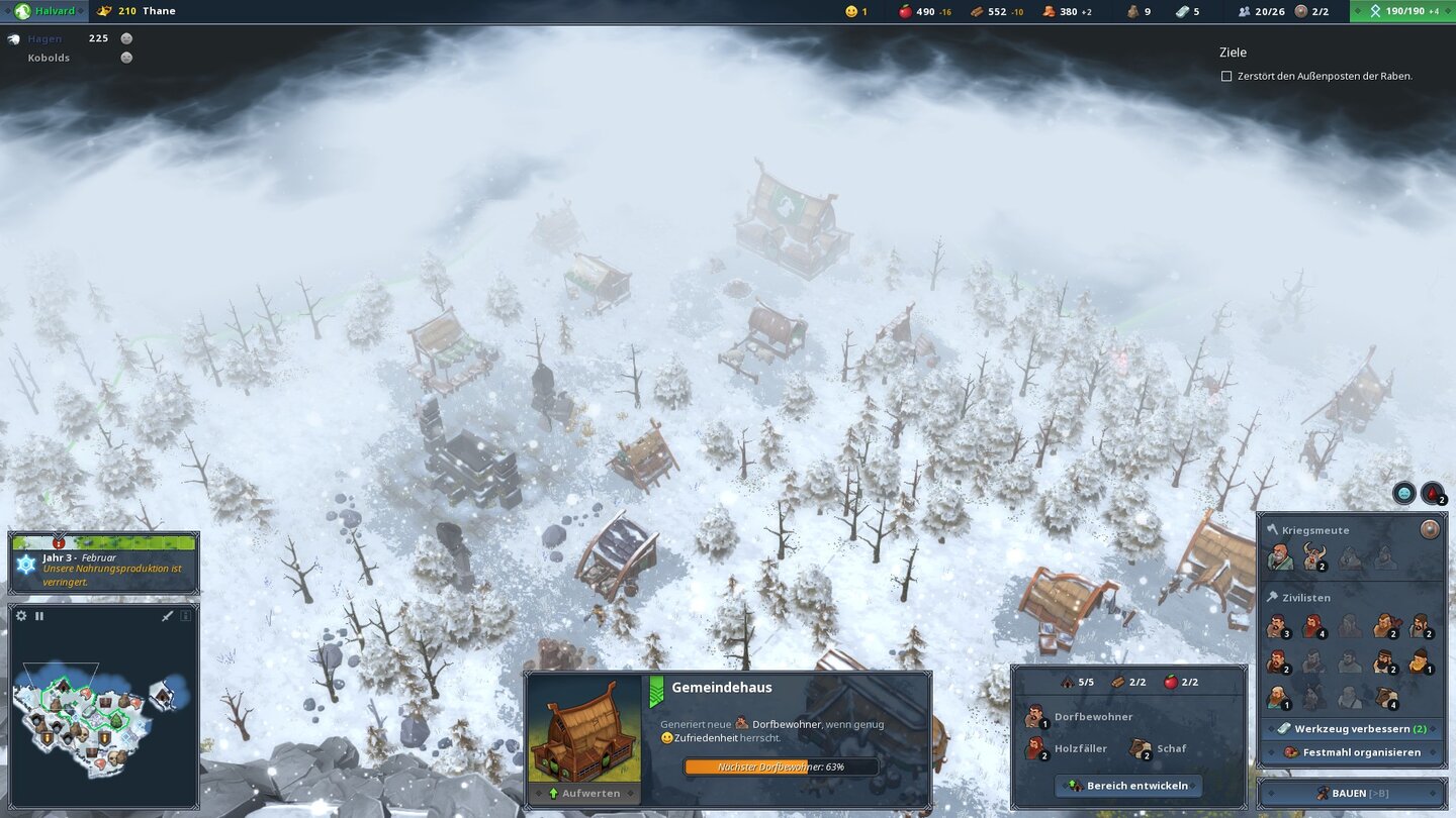 NorthgardIn einem Blizzard nervt vor allem die eingeschränkte Sicht.