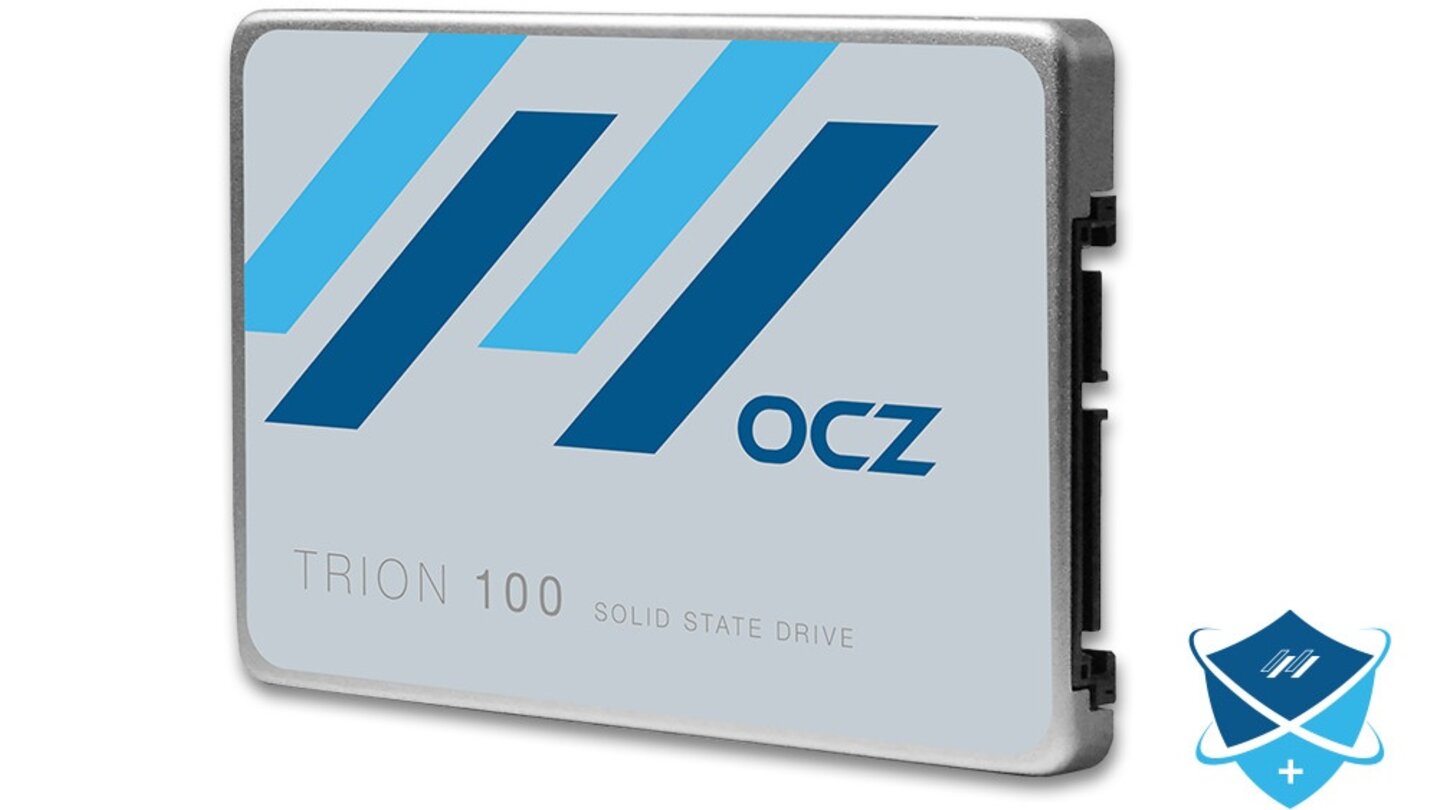 Indem mehr Speicherzellen als reserve zurückgehalten werden, besitzt die OCZ Trion nur die unüblichen Kapazitäten 120, 240, 480 und 960 GByte.