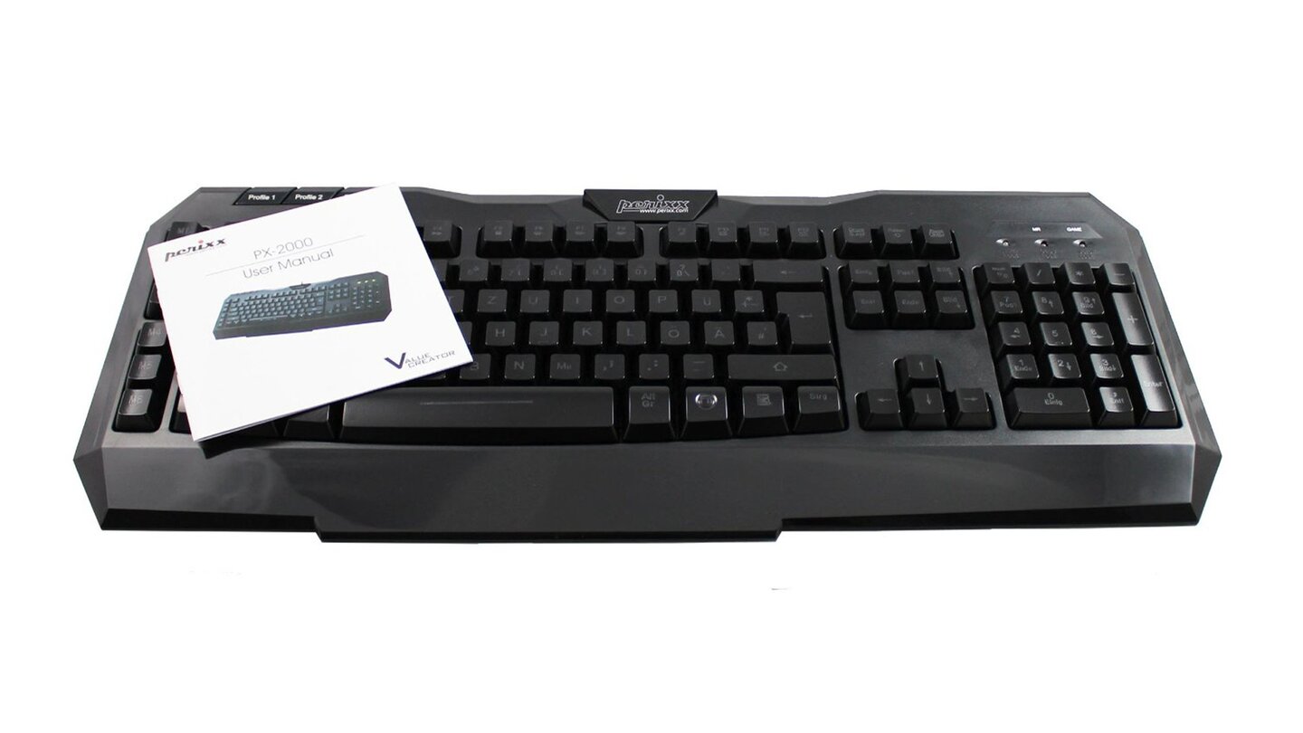 Das Düsseldorfer Unternehmen Perixx will Spielern mit der PX-2000 eine vollwertige Gaming-Tastatur für den kleinen Geldbeutel anbieten.