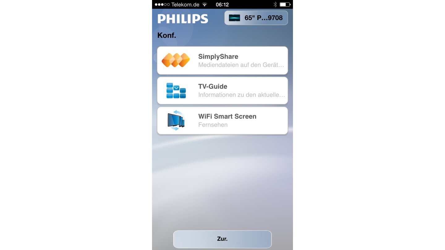 Philips 65PFL9708S App