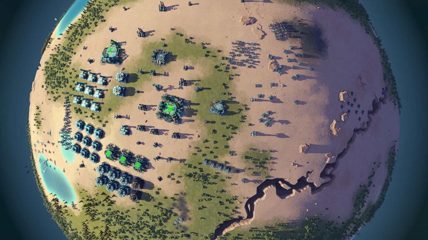 Planetary Annihilation - Screenshots aus dem Singleplayer-Modus »Galactic War«