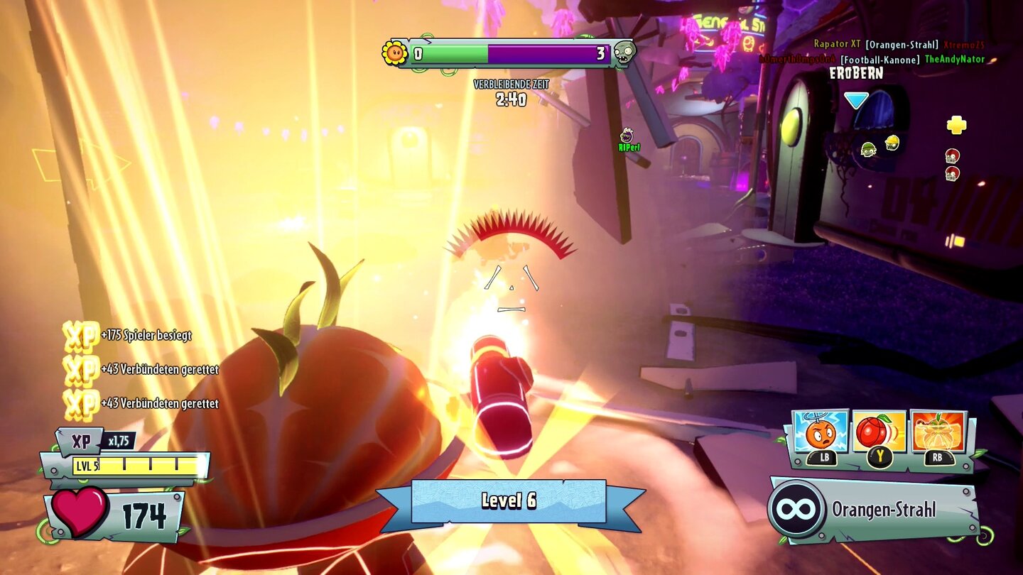 Plants vs. Zombies: Garden Warfare 2Und wieder ein Level rauf. Die Auflevelmechanik von Garden Warfare 2 macht süchtig.