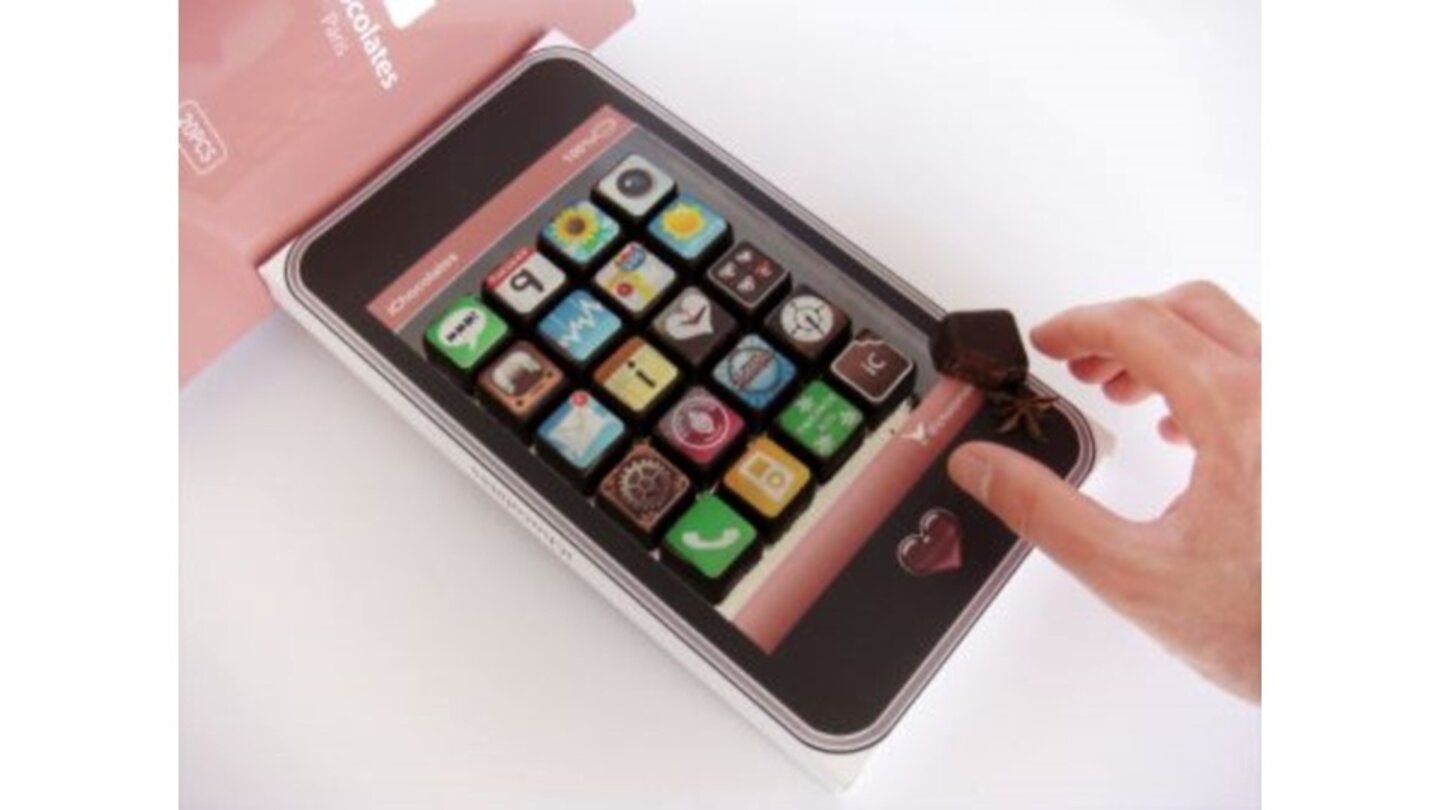 Mit den iChocolates lässt sich feststellen, wie so ein iOS-Icon eigentlich schmeckt, wenn es eine Praline ist.