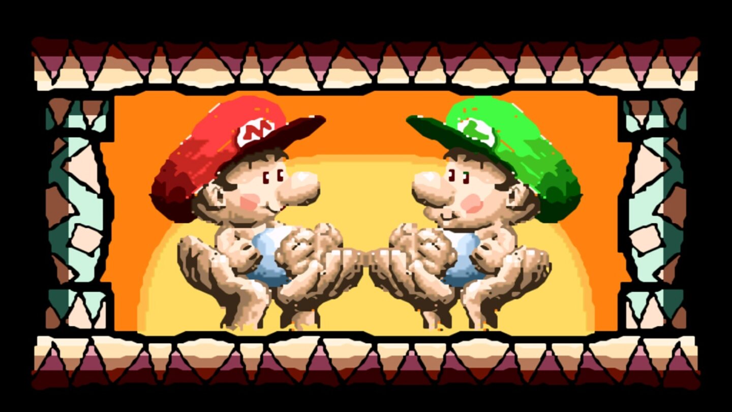 Super Mario World 2: Yoshi’s IslandDas Prequel Super Mario World 2 erzählt nicht nur die Vorgeschichte von Super Mario World, sondern sogar von allen Mario-Spielen. Denn in Yoshi’s Island sind Mario, Luigi und Co. noch Babies. Baby-Mario und -Luigi werden dabei von einem Storch zu ihren Eltern gebracht, auf dem Weg jedoch von einem Handlanger Bowsers abgefangen. Luigi fällt in die Hände der Magikoopas, Mario dagegen auf den Rücken Yoshi’s. Der grüne Dino macht sie sich auf, Luigi vor Bowser zu retten und die Babys zu ihren Eltern zu bringen.