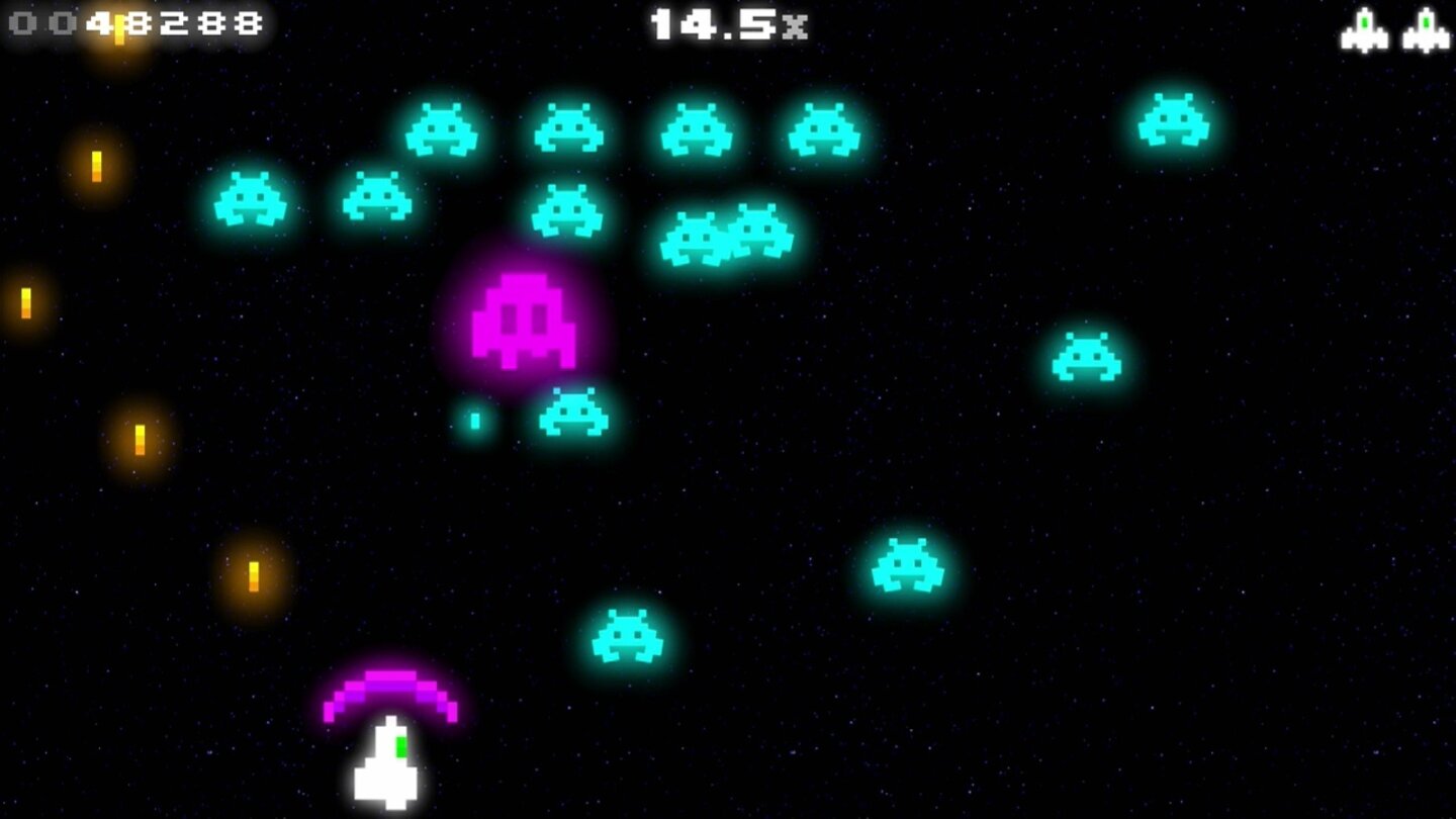 Ouya-Spiele: RadiantGenau das Richtige für alle, die auf Galaga und Co. stehen.