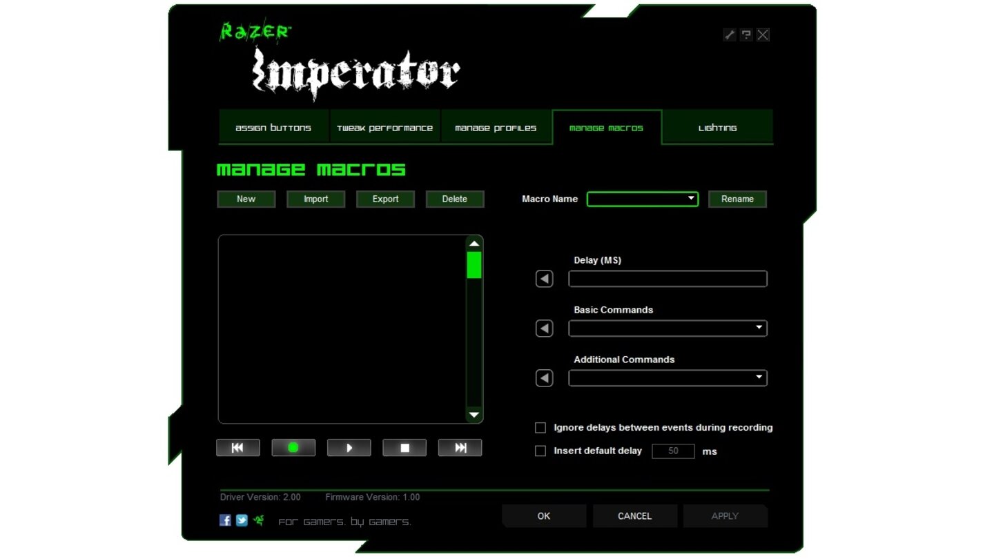 Razer Imperator Driver Assign Buttons