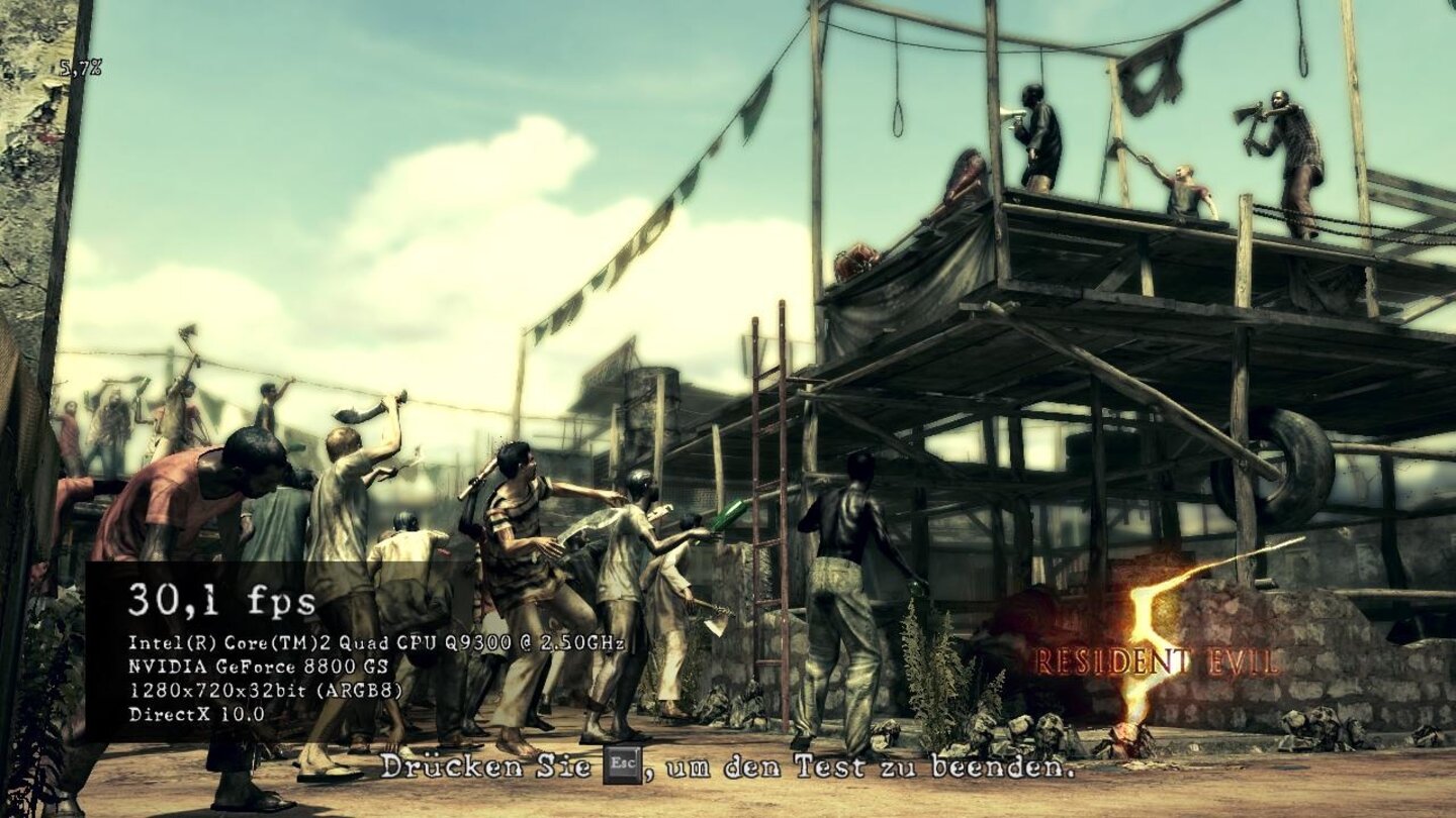 Resident Evil 5 - DX10 Benchmark PC