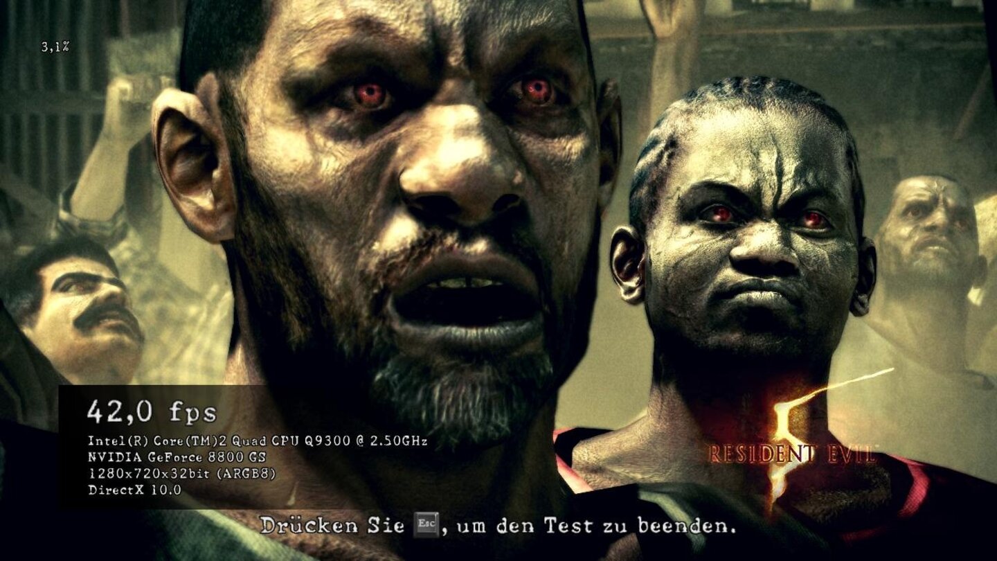 Resident Evil 5 - DX10 Benchmark PC