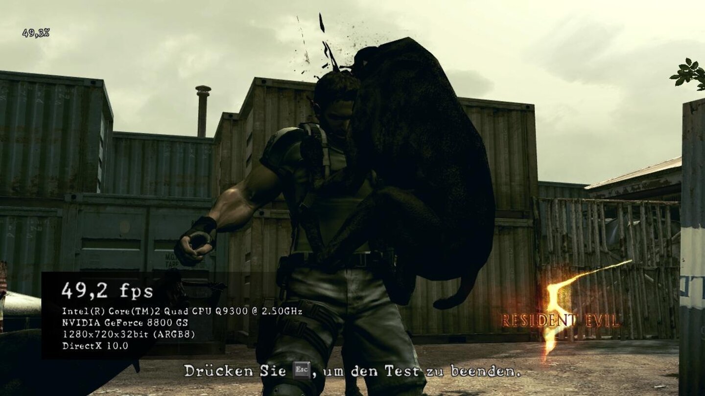 Resident Evil 5 - DX10 Benchmark PC