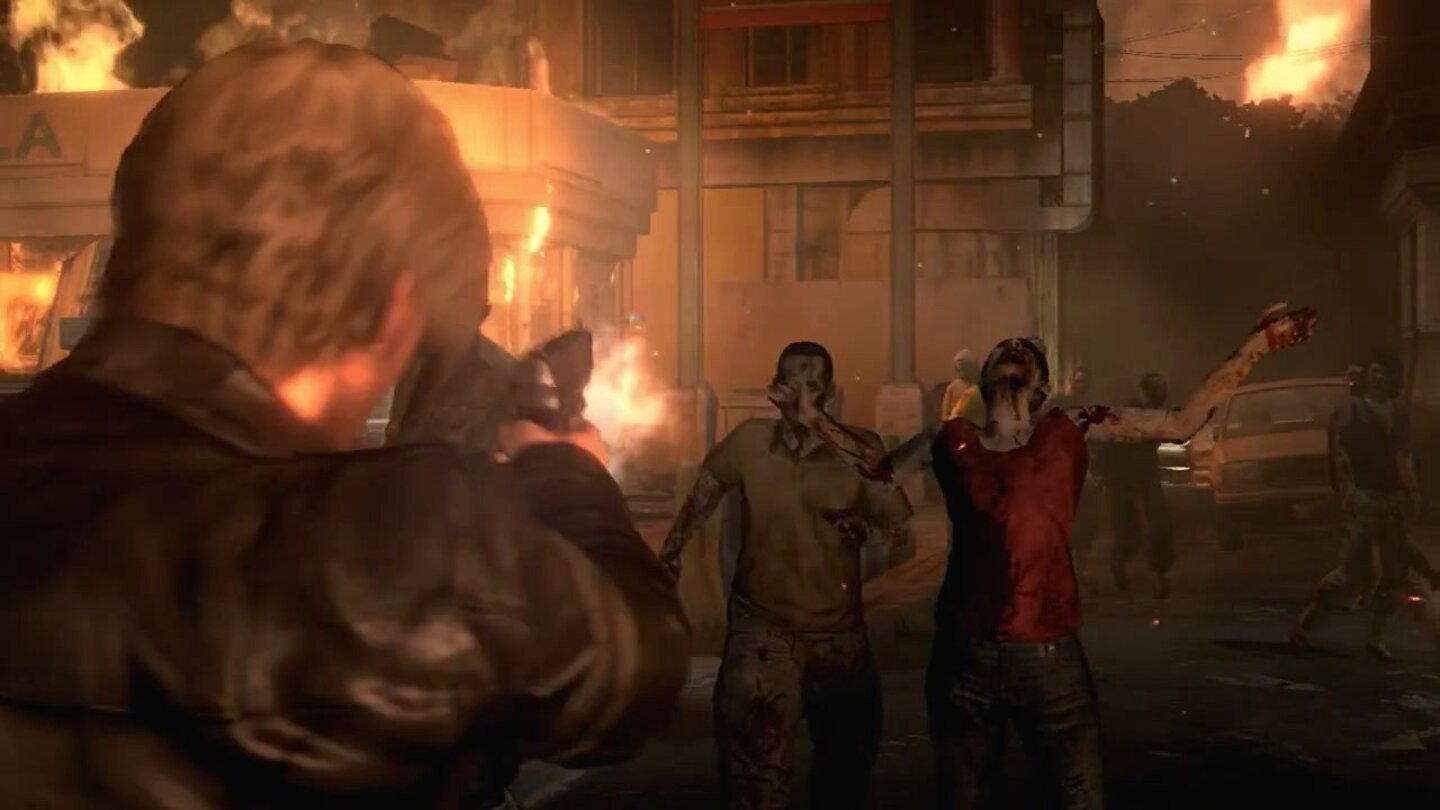 Resident Evil 6 – Trailer-AnalyseAnders als in Resident Evil 2 wird in Teil 6 aber aus der Schulter-Perspektive gezielt und geschossen.