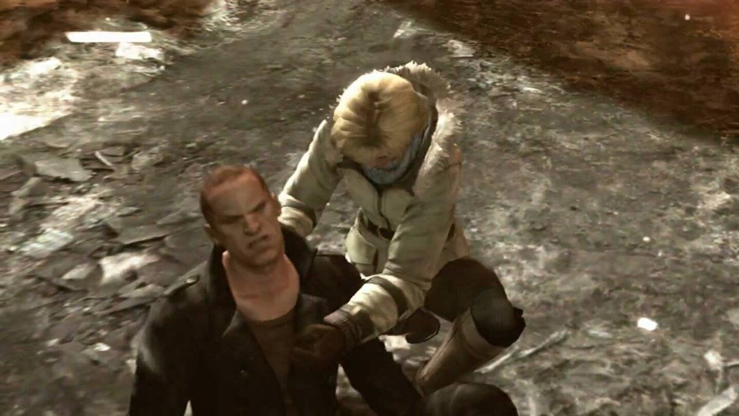 Resident Evil 6 – Trailer-AnalyseWarum »Ashley« mit dem Söldner kooperiert, hat einen simplen Grund: In seinem Blut steckt das Heilmittel für die Zombie-Seuche. Dafür lässt sich der Kämpfer aber fürstlich bezahlen.