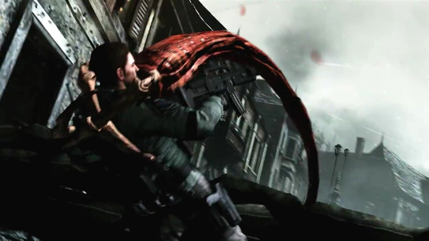 Resident Evil 6 – Trailer-AnalyseAuch in Resident Evil 6 gilt der alte BSAA-Leitspruch »Sandsäcke helfen vor Mutanten-Tentakeln nicht«.