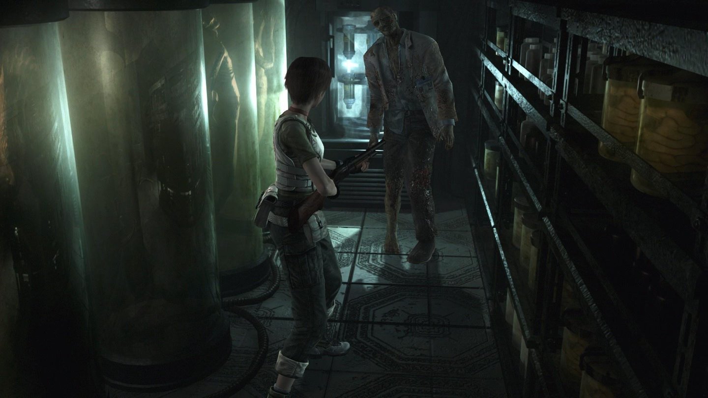 Resident Evil Zero RemasteredWar ja klar, dass es vom anfänglichen Zug über Umwege in ein Geheimlabor geht.