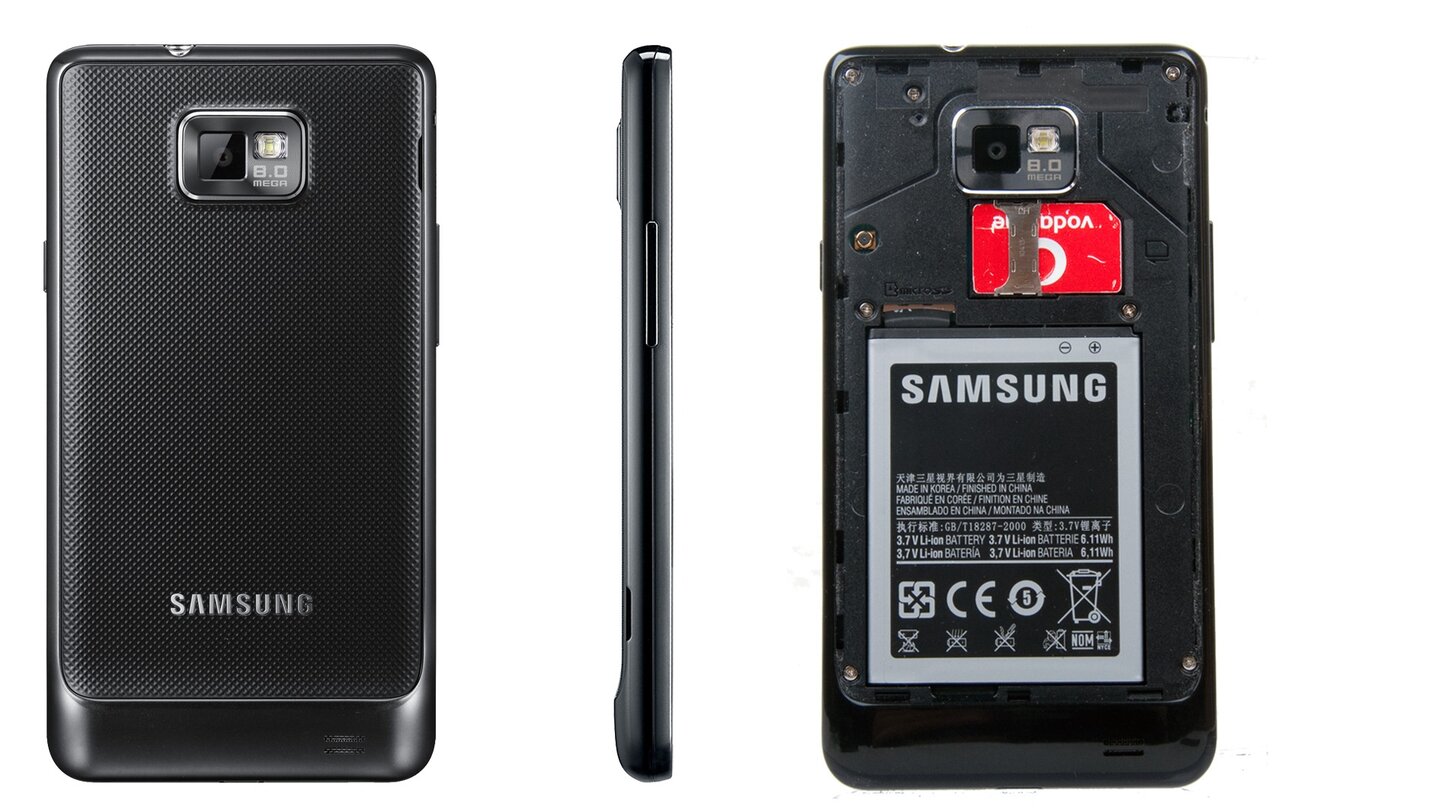 Galaxy S II - Rückseite und Akku