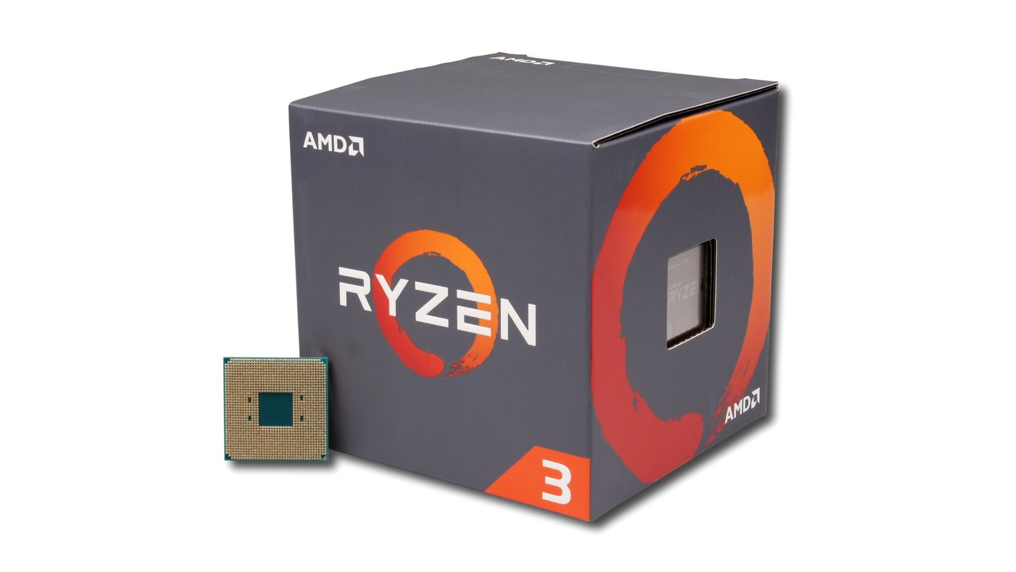 Ryzen 3 1300X - Packung + CPU