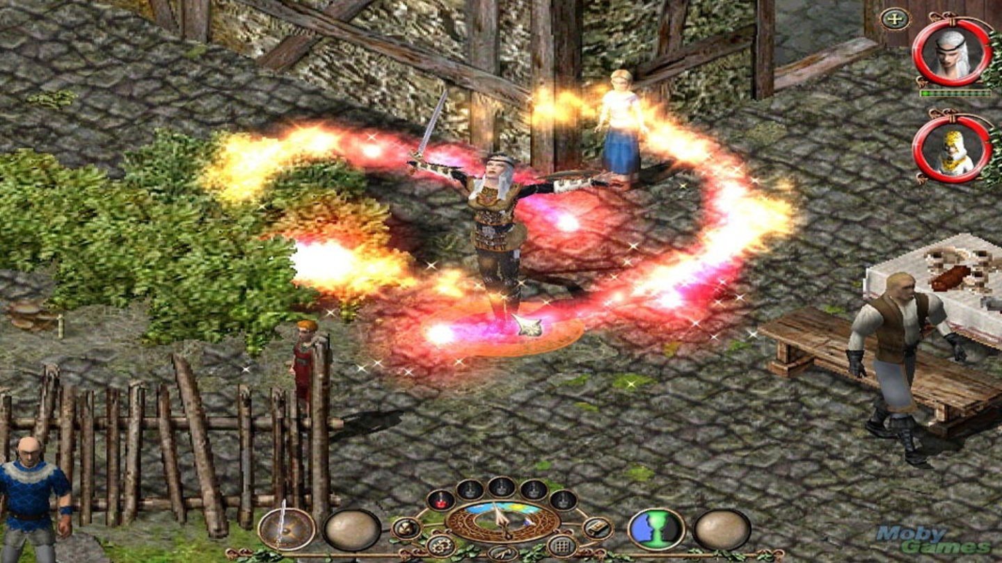 Sacred-Reihe (2004/2005/2008/2009) In Sacred (2004) bekämpfen die Spieler den Nekromanten Shaddar, der einen mächtigen Dämon freigesetzt hat. Gleichzeitig entspinnt sich ein Krieg innerhalb der Menschenreiche Ancarias, den Orks und Dunkelelfen zu ihren Gunsten nutzen wollen.