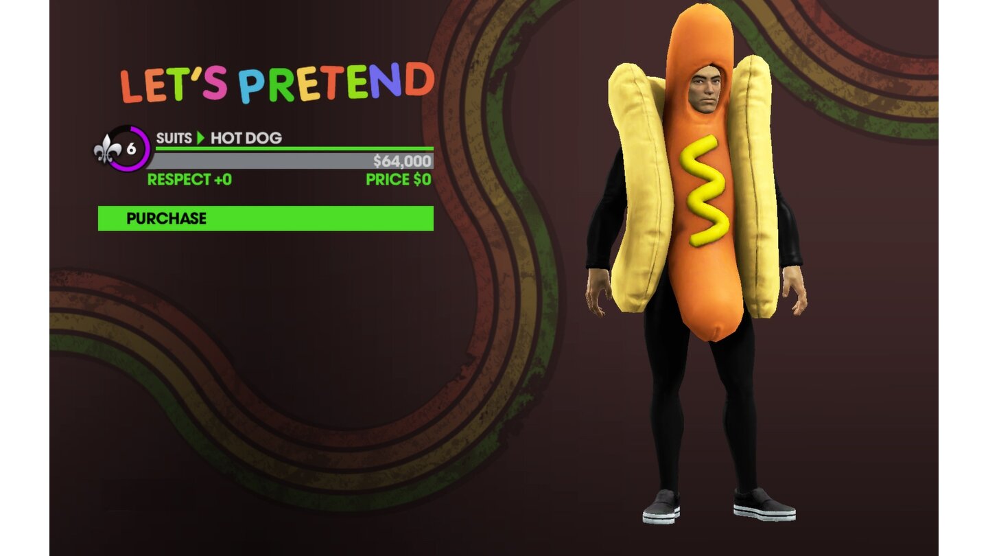 Saints Row - The Third: Hexen & Waschlappen DLCAls Hotdog-Maskottchen machen wir uns in jeder Situation zum Affen.