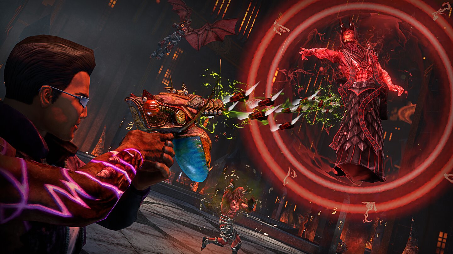 Saints Row: Gat Out of Hell
Serientypisch wird viel geballert, nur eben jetzt mit einem dämonischen Anstrich.