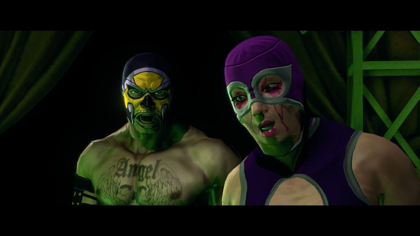 Saints Row: The ThirdAuch ein spektakuläres Wrestling-Match steht auf dem Programm.