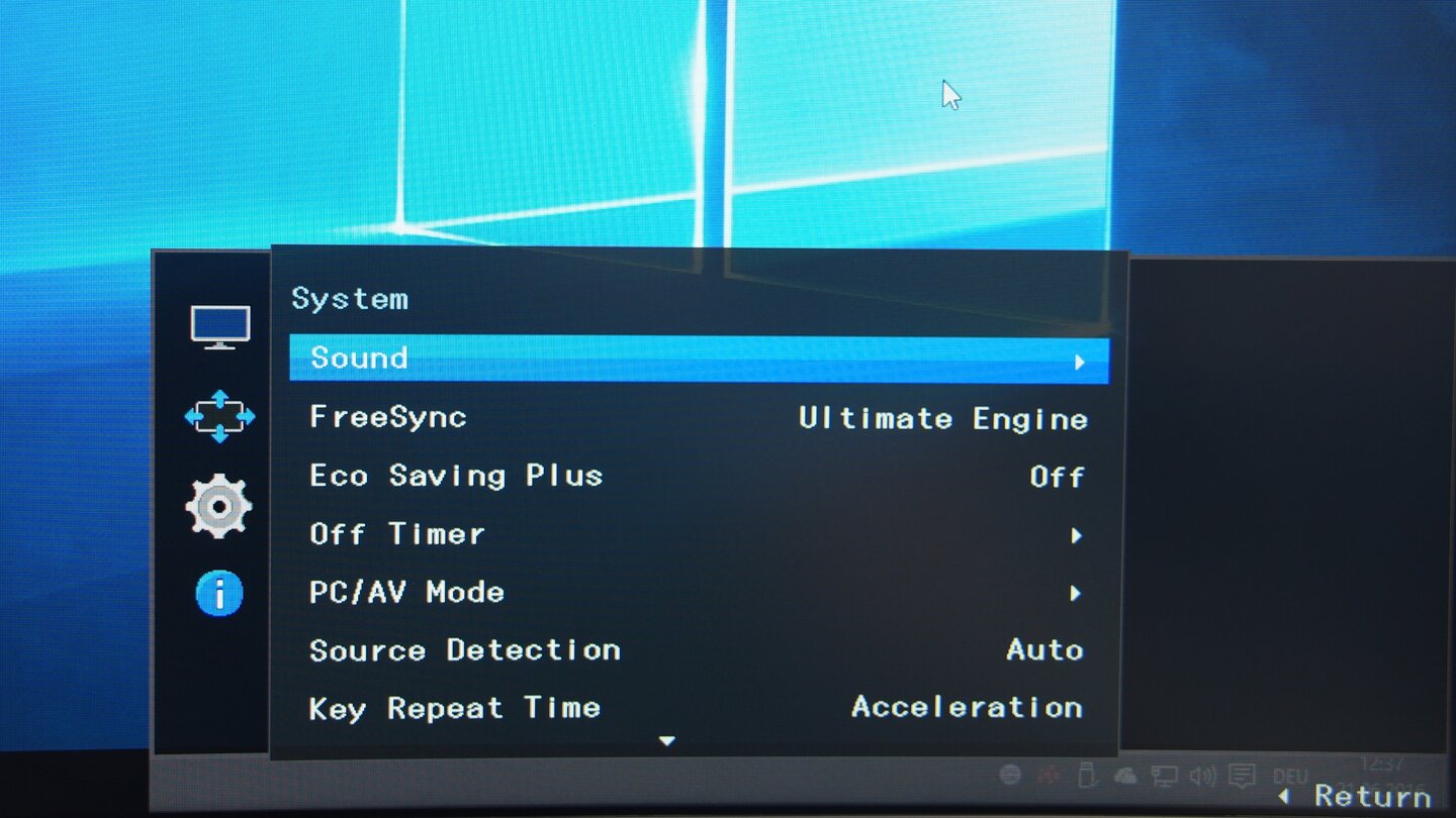 Samsung SyncMaster CF591 - Monitormenü