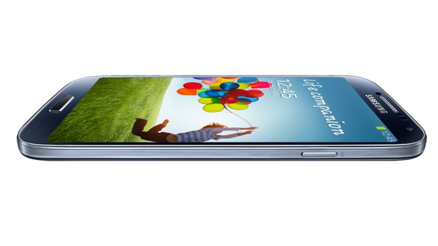 Samsung Galaxy S4 Draufsicht schwarz