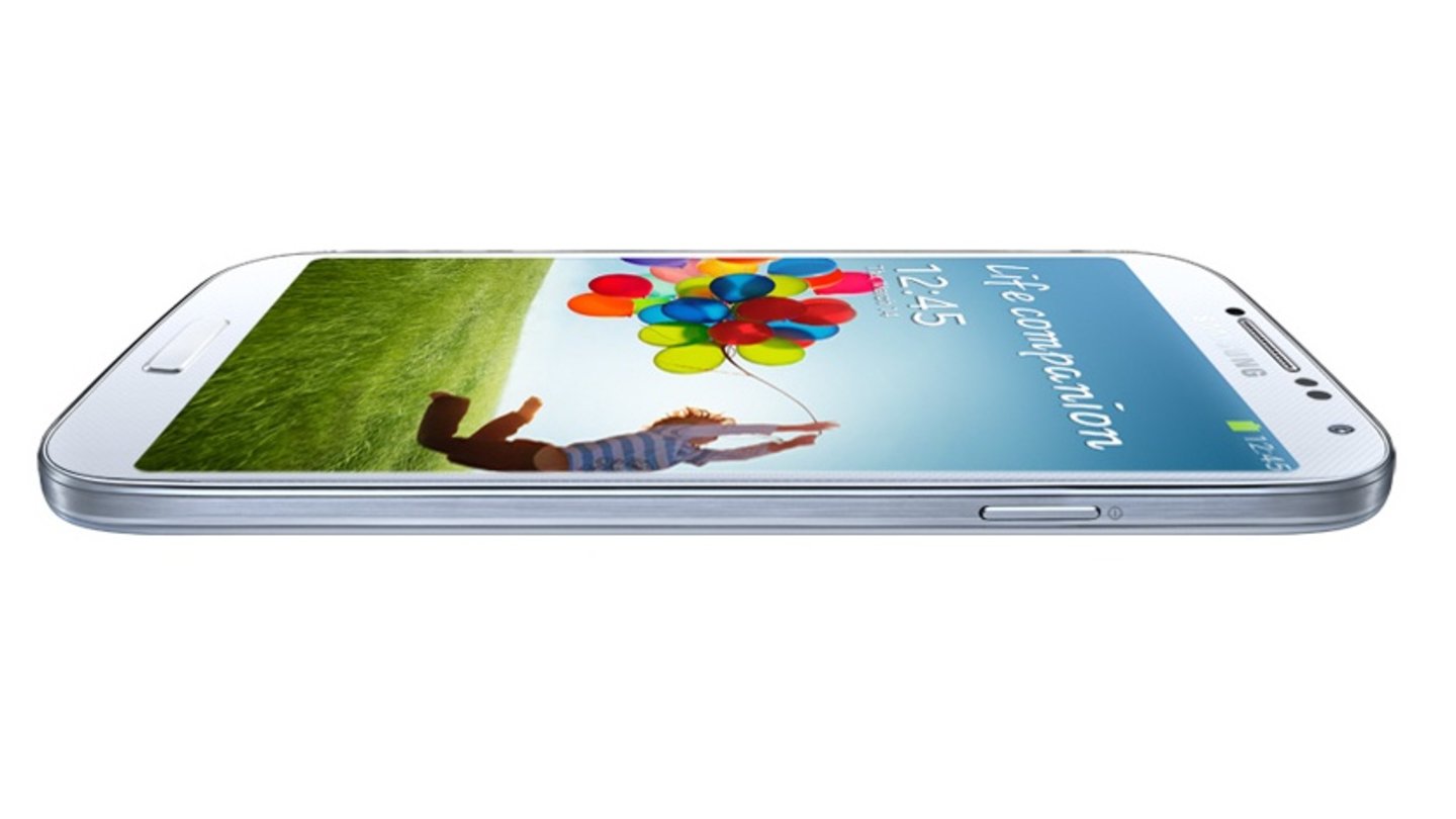 Samsung Galaxy S4 Draufsicht weiss