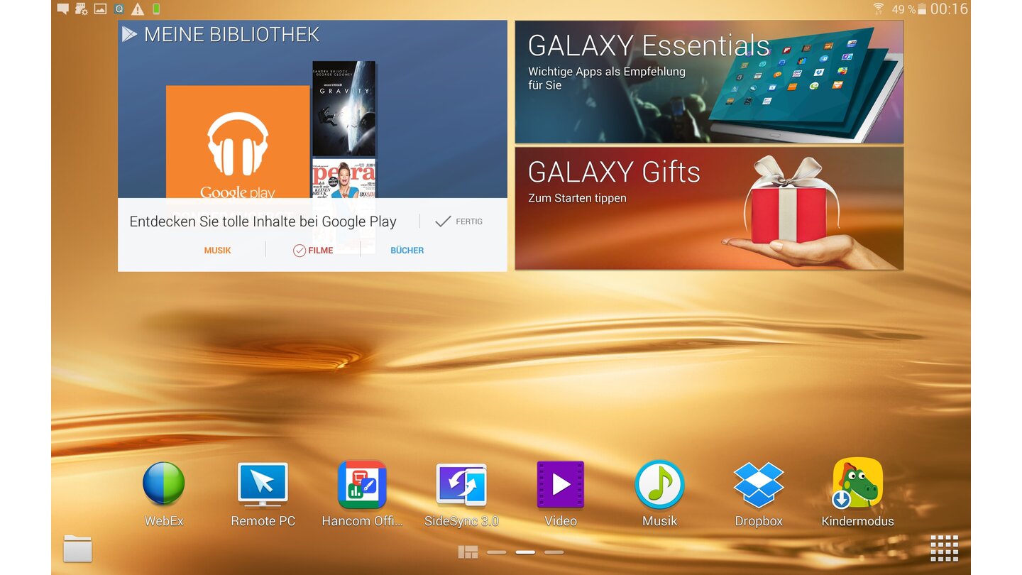 Samsung Galaxy Tab S 10.5 - Screenshots