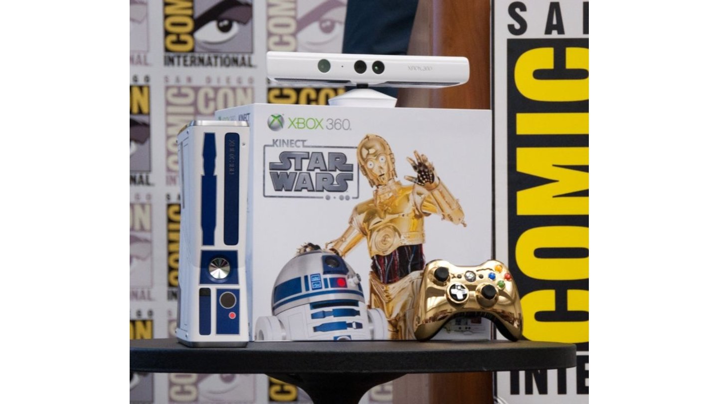 San Diego Comic-Con 2011Die limitierte Xbox 360 im R2-D2-Look.