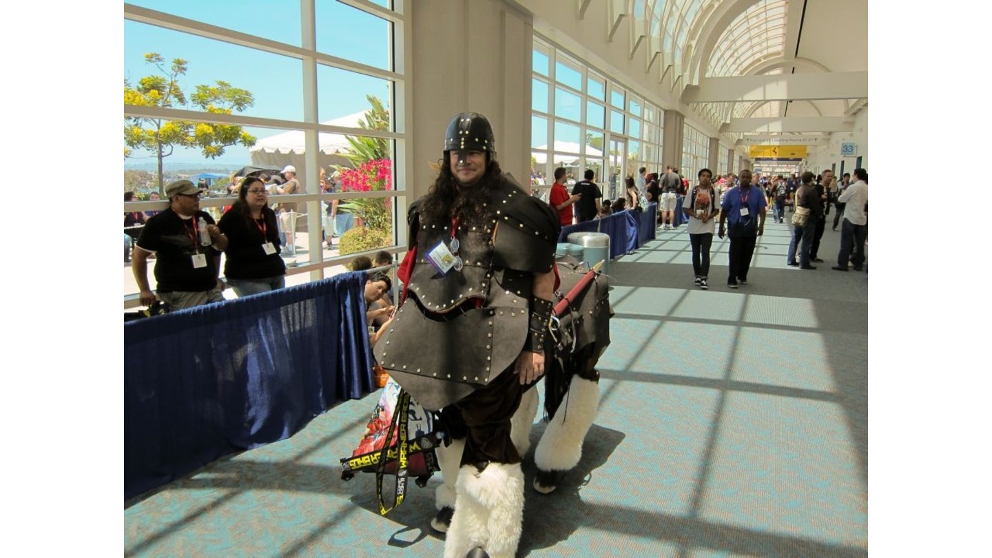 San Diego Comic-Con 2011Cool: Der Zentauren-Cosplayer hat zwei zusätzliche Beine ...