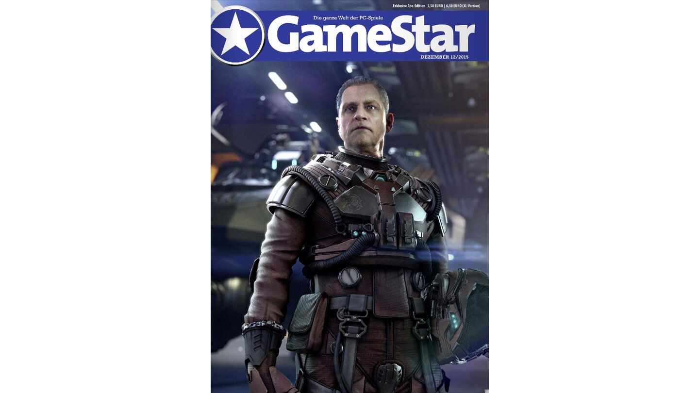 2015: So beeindruckend die Technik hinter Star Citizen ist: Mark Hamill wirkt weder begeistert noch wirklich tough. So man ihn denn überhaupt erkennt.