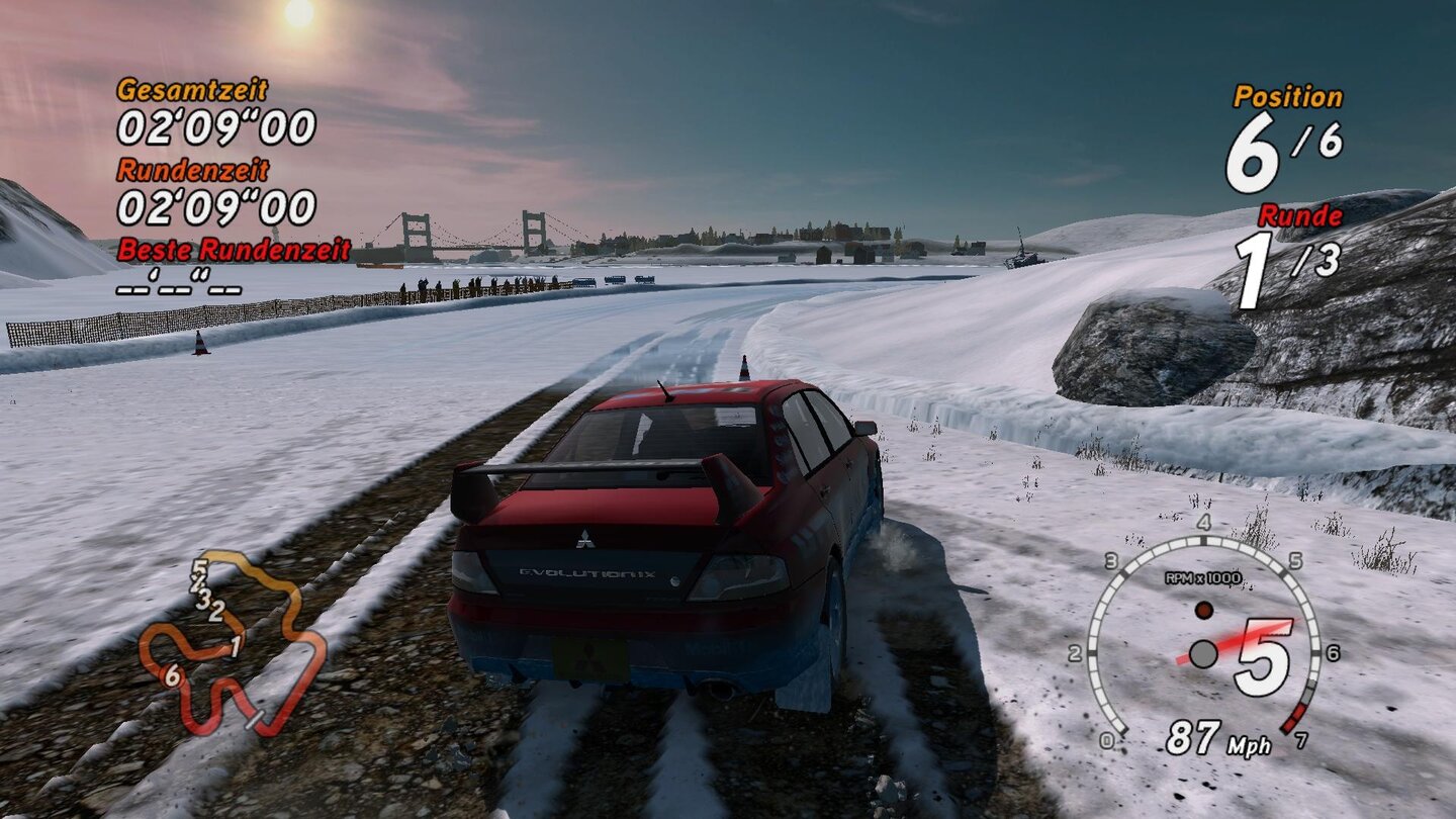 Schnee und Eis in Sega Rally
