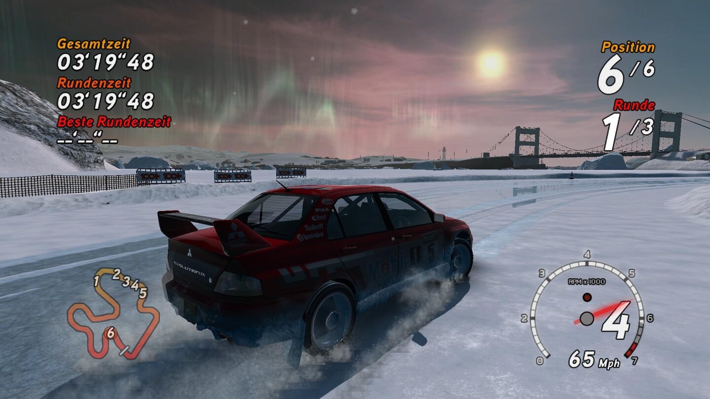 Schnee und Eis in Sega Rally