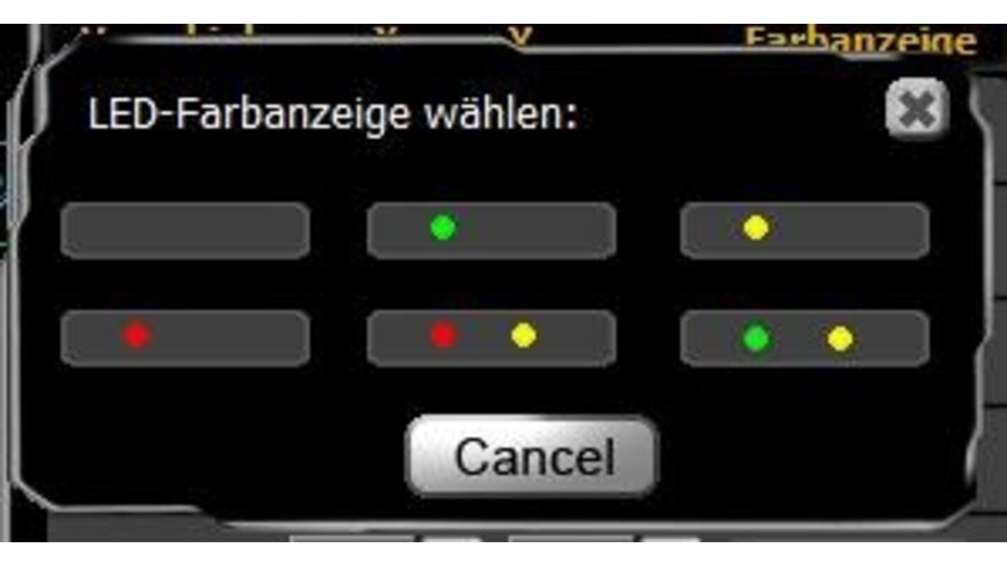 Auswahlfenster der dpi-Farbcodes