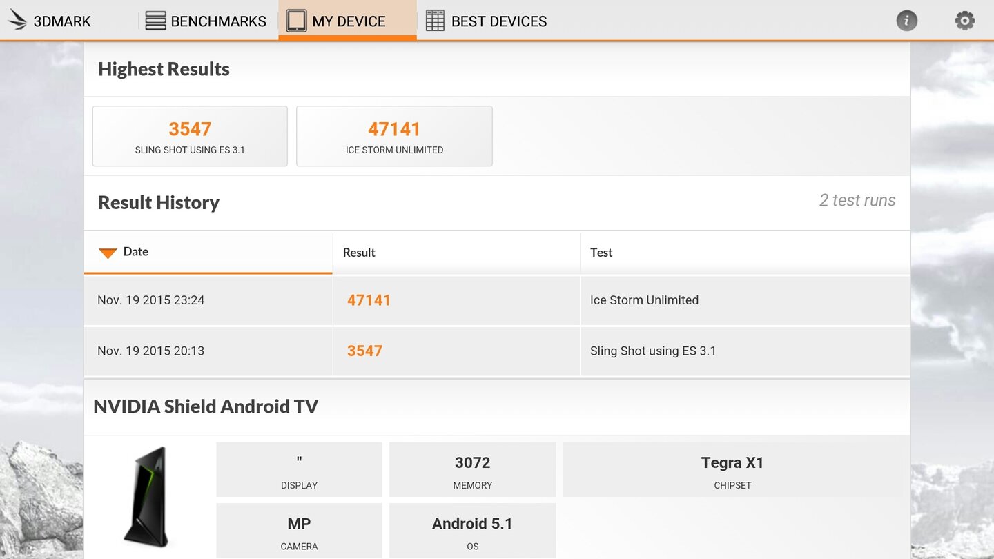 Shield Android TV: Überzeugende Werte im 3DMark