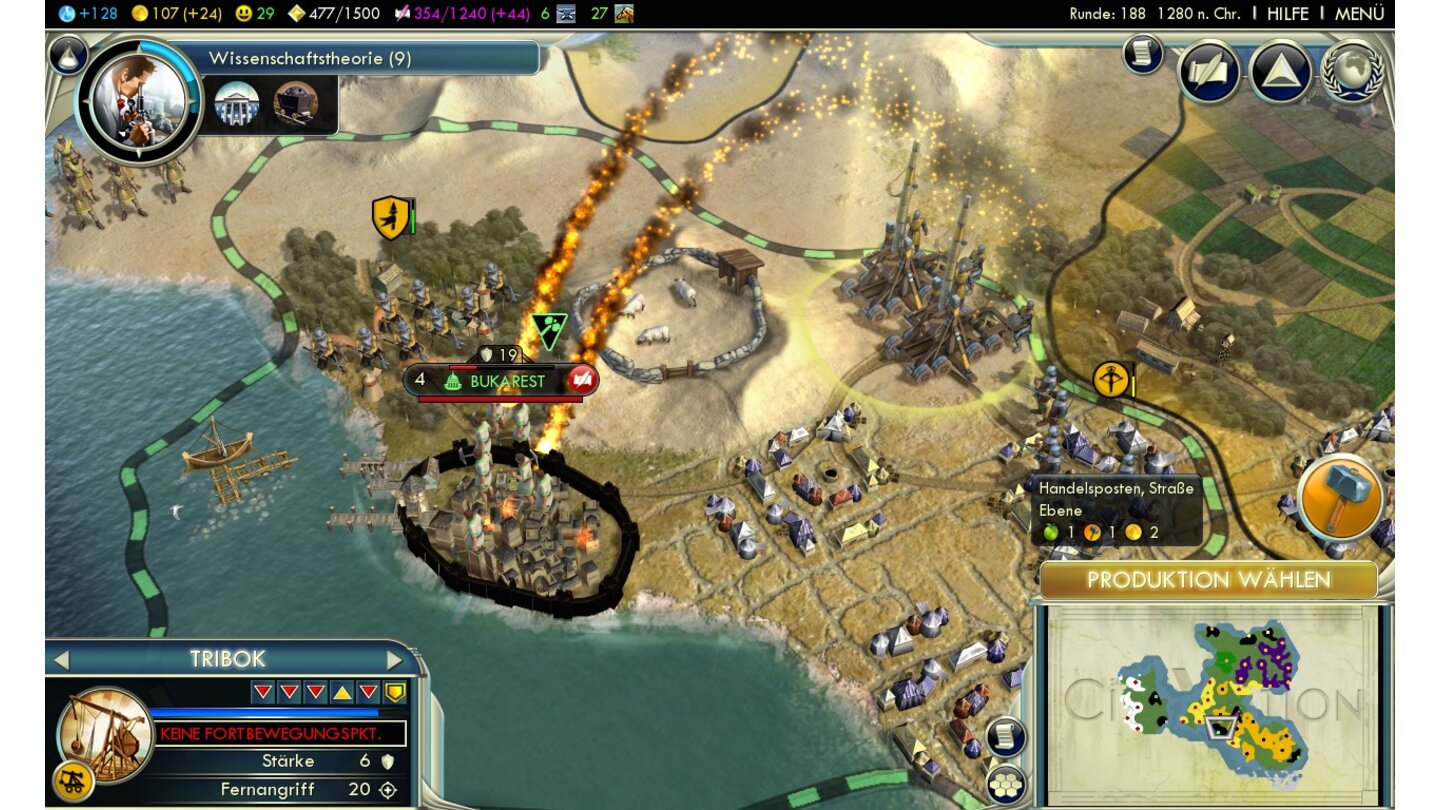 Sid Meier's Civilization 5Screenshots aus der Testversion für PC.