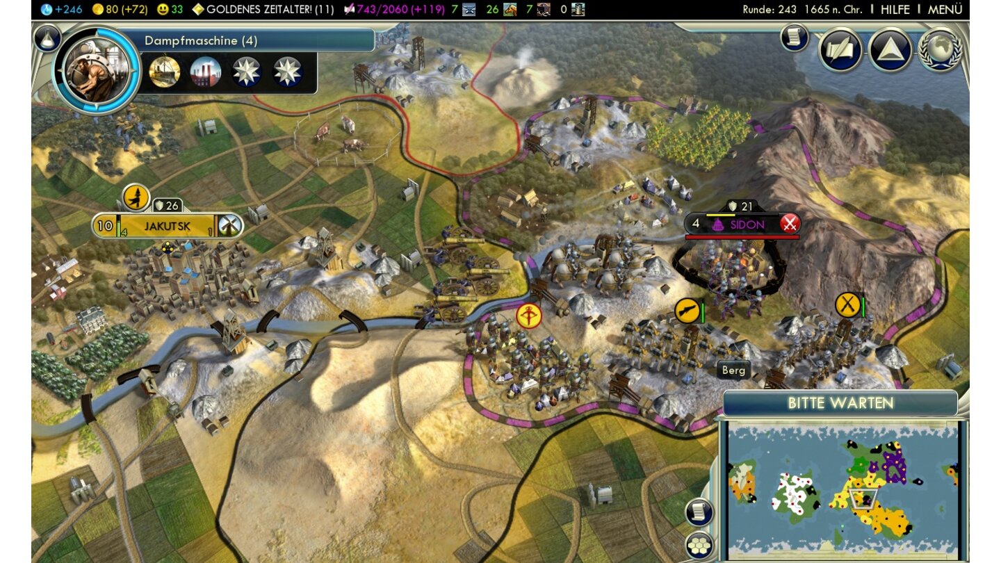 Sid Meier's Civilization 5Screenshots aus der Testversion für PC.