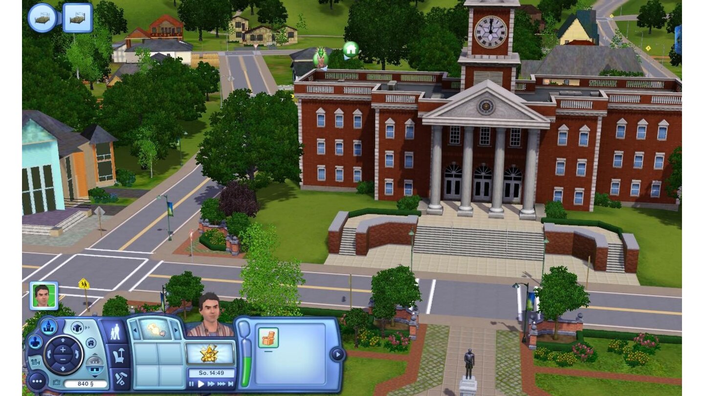 Die Sims 3 auf mittlerer Detailstufe (ION 2)