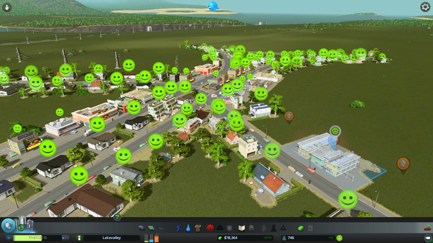 Cities: SkylinesDer Look kommt uns doch bekannt vor? Auf den ersten Blick erinnert Cities: Skylines stark an Sim City.