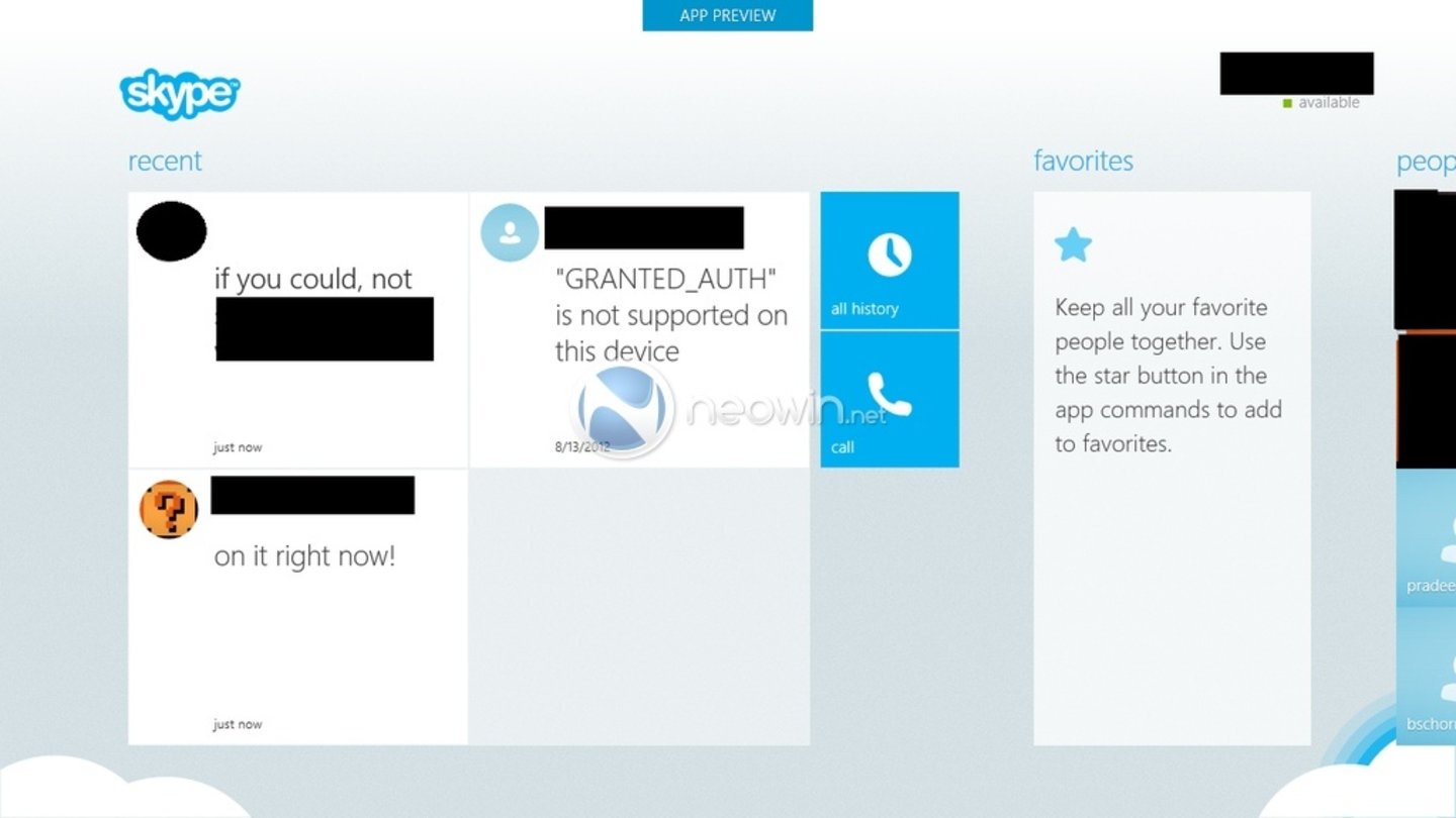 Skype für Windows 8