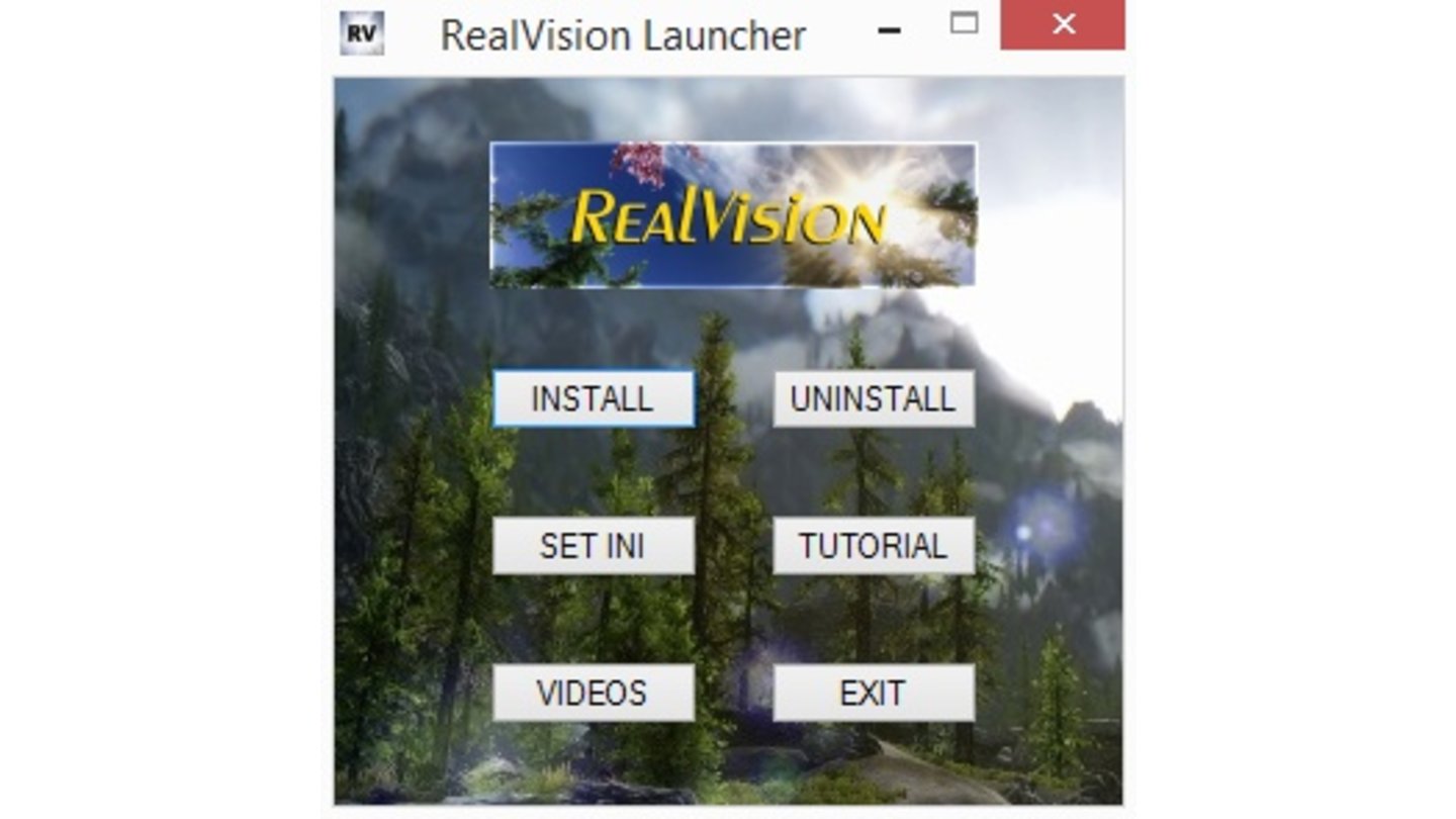 Skyrim Mod Anleitung - Schritt 30Im kleinen »RV_Launcher«-Fenster auf »Install« klicken.