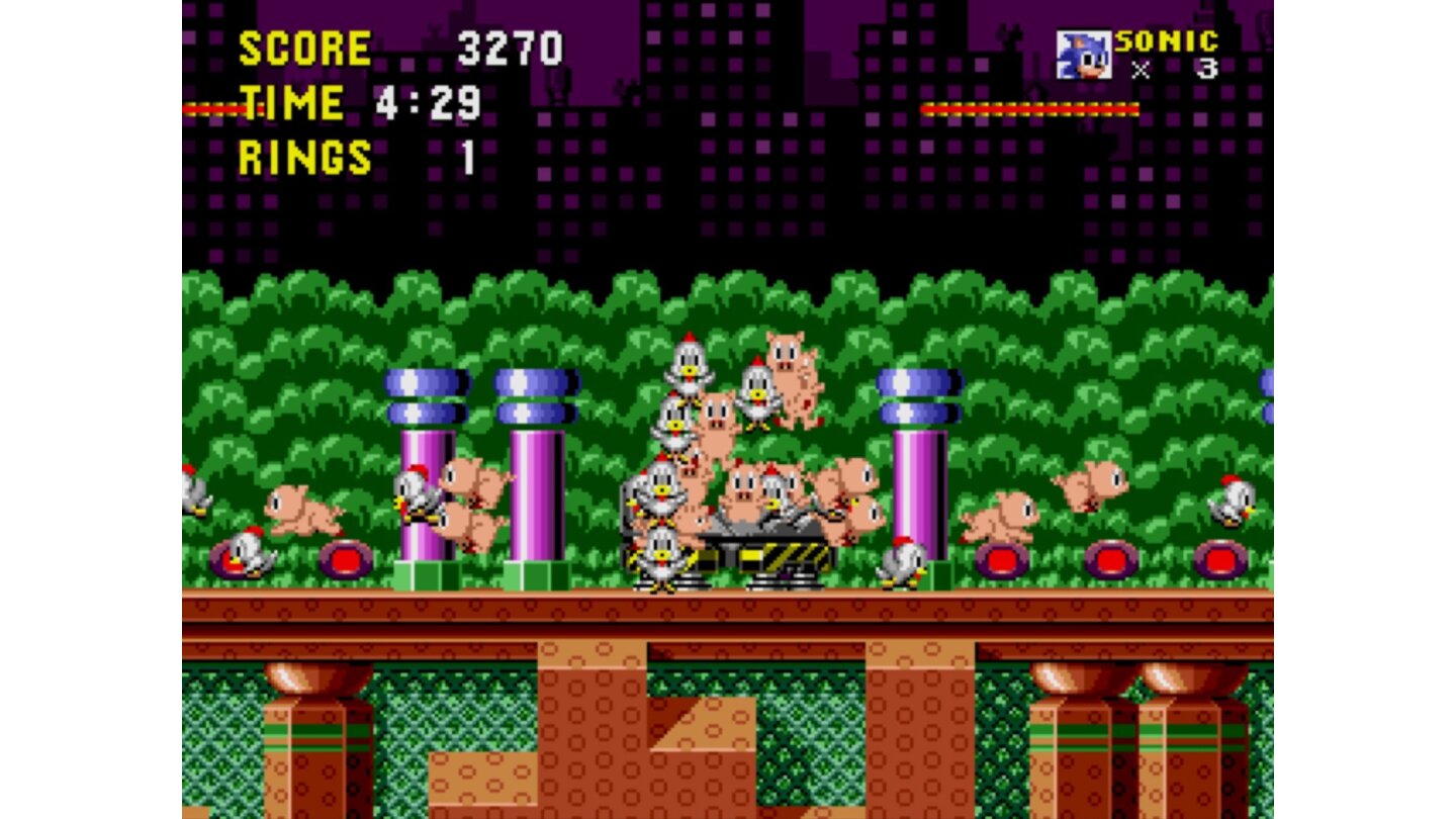 Sonic the HedgehogNicht zum Verzehr gedacht: Hier befreien wir zahlreiche Tierfreunde aus den Klauen Robotniks.