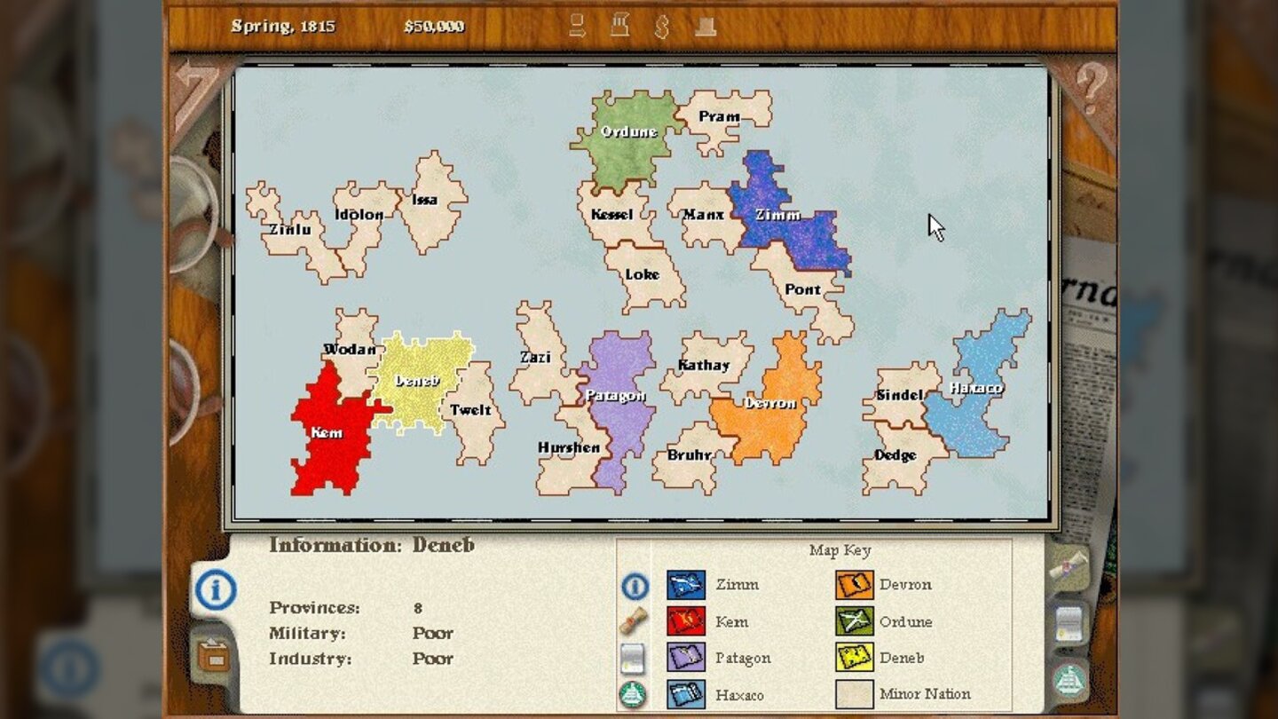 Imperialism (1996)Strategiespiel, das den Konkurrenzkampf der Großmächte behandelt. Den Ersten Weltkrieg gibt‘s als Szenario dazu.